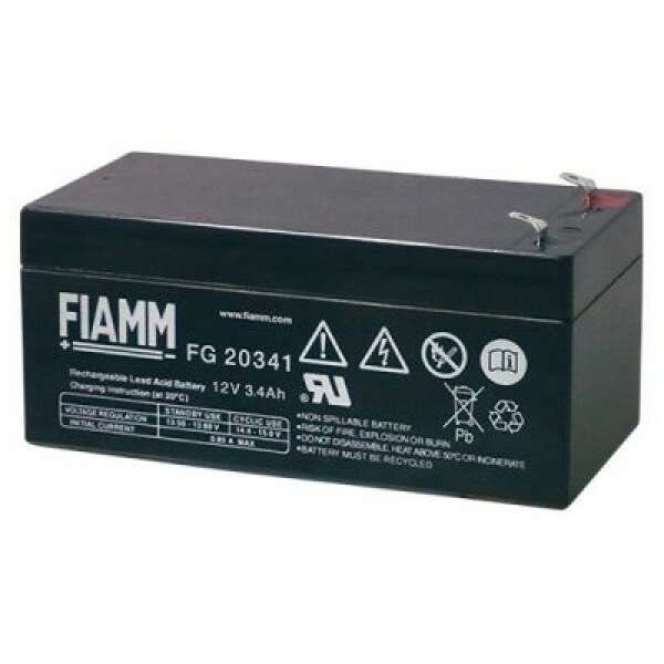 FIAMM FG 20341 - батарея аккумуляторная серии FG (12 В, 3,4 Ач, 134х67х60 мм, 1,41 кг)