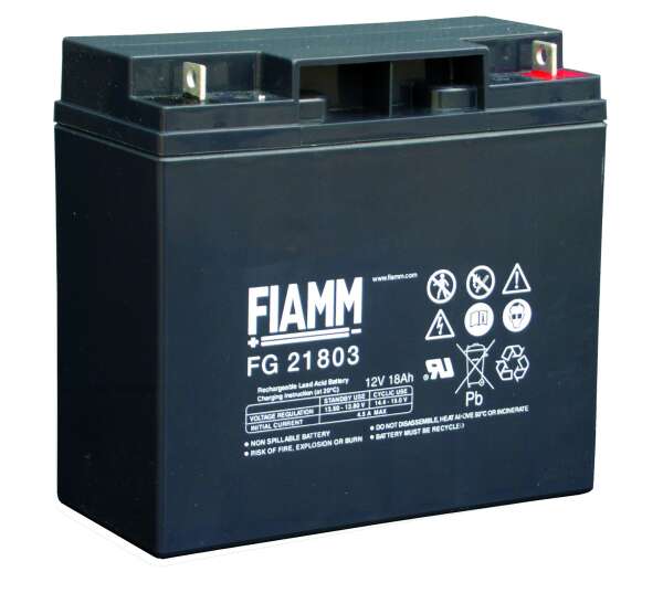 FIAMM FG 21803 - батарея аккумуляторная серии FG (12 В, 18 Ач, 181х76х167 мм, 5,9 кг)