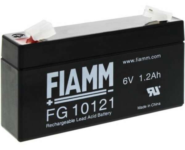 FIAMM FG 10121 - батарея аккумуляторная серии FG (6 В, 1,2 Ач, 97х24,5х52 мм, 0,32 кг)