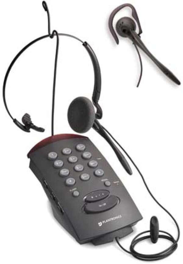 T10, телефонный аппарат с гарнитурой (Plantronics)