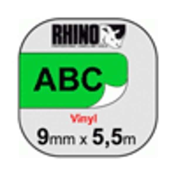 DYMO Rhino S0718550 - картридж с виниловой лентой (зеленая), 9 мм x 5,5 м