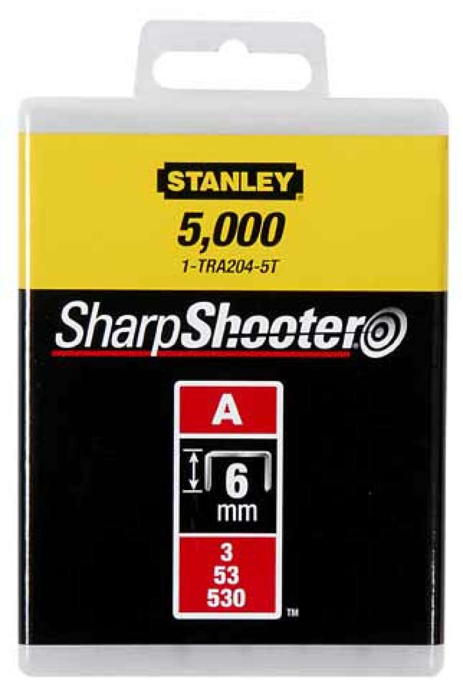 Stanley -TRA204T - Скоба, тип A, 6 мм (1000 шт.) цена,  ST-1 .