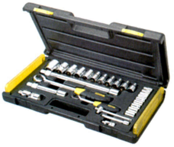 Stanley 2-85-585 - Набор торцевых головок (28 эл., 1/4",1/2" метрический)