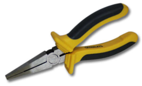 Stanley 0-84-073 - Длинногубцы с накладками на рукоятках из двух материалов, 150 мм.
