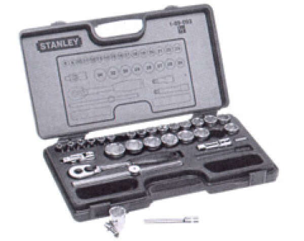 Stanley 1-89-093 - Набор торцевых головок (29 эл., 1/2" метрический)