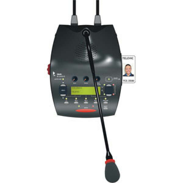 Цифровой пульт переводчика ID2500 со встроенным микрофоном и громкоговорителем