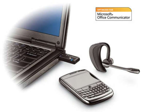 Plantronics Voyager PRO UC MOC — Bluetooth гарнитура для мобильного телефона и компьютера, оптимизирована для Microsoft Office Communicator и Lync