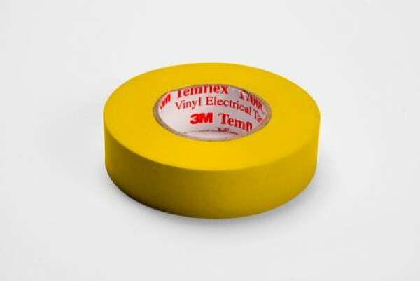3M Temflex™ 1300 (7000062611) - изоляционная лента, желтая, 15 мм х 10 м х 0,13 мм