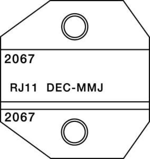 Greenlee PA2067 - матрица DEC-MMJ  для кримперов 1300/8000