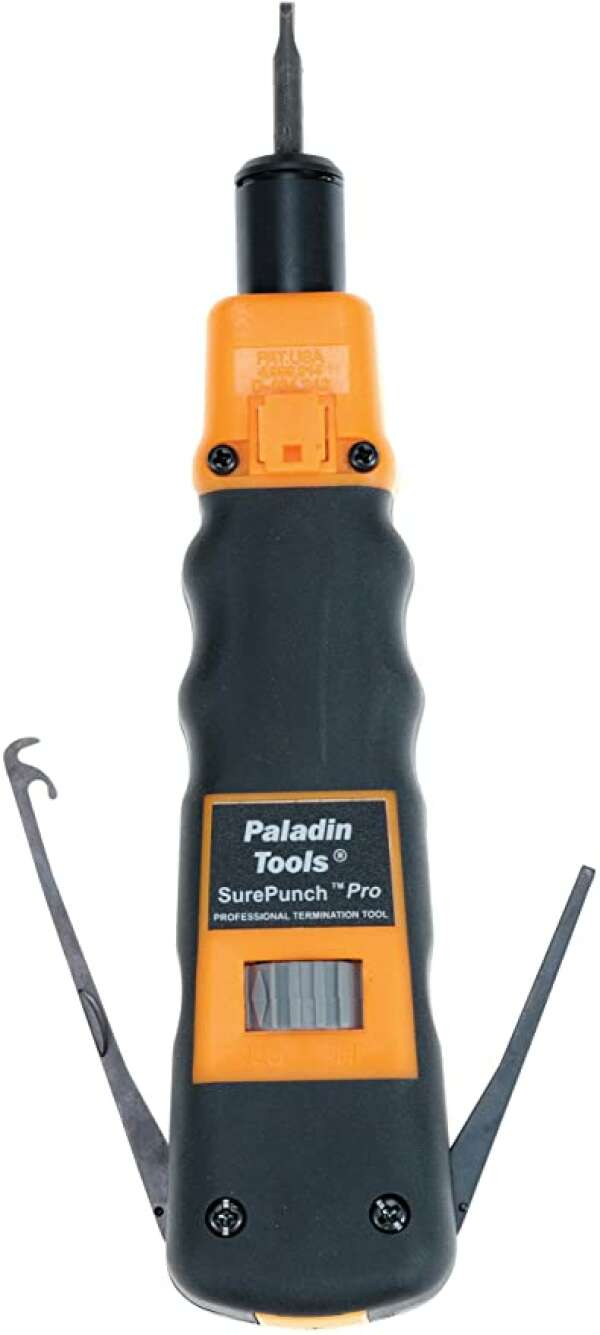 Paladin Tools PA3592 - ударный инструмент SurePunch Pro PDT для расшивки кабеля на кросс с лезвием 110