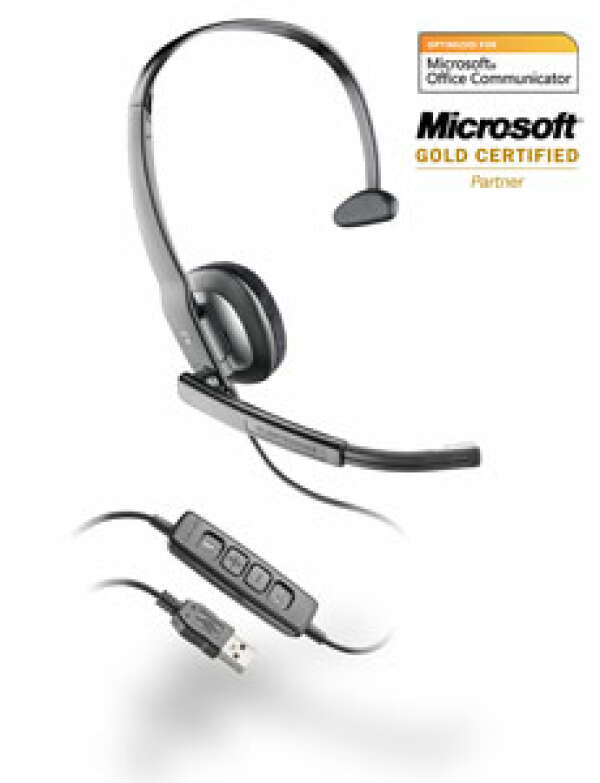Plantronics Blackwire C210M - мультимедийная гарнитура для компьютера, оптимизирована для Microsoft Office Communicator и Lync