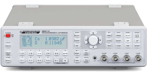 Rohde&Schwarz HM8118 - измеритель иммитанса (RLC-метр), 20 Гц - 200 кГц (код модели: 3593.0539.02)