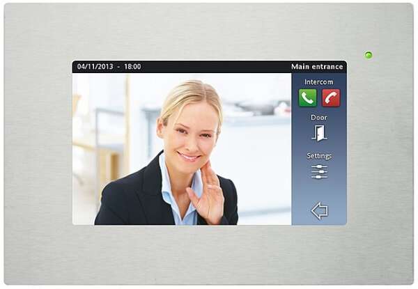 2N Indoor Touch - видеопанель 7” для IP-домофонов 2N Helios IP, дисплей 800x480p, микрофон, динамики (2х1,5Вт)