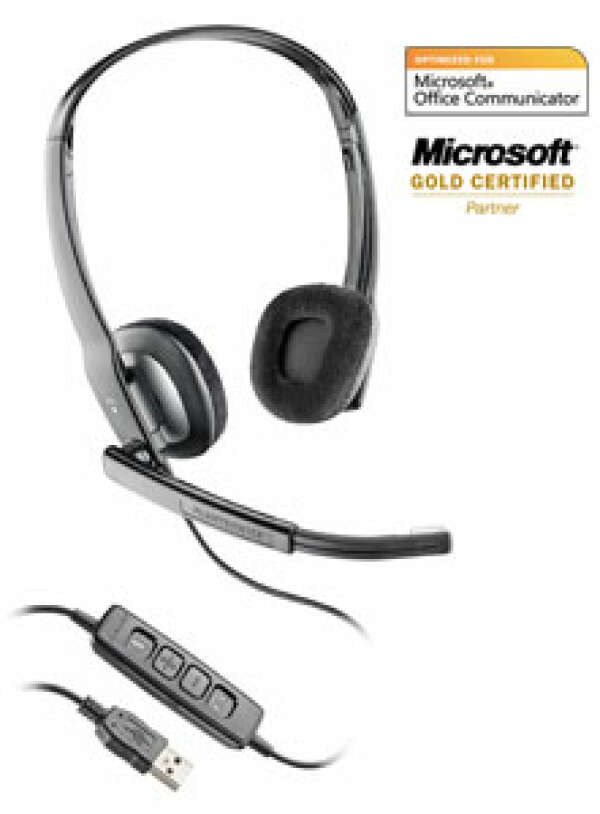 Plantronics Blackwire 220 — мультимедийная гарнитура для компьютера, оптимизирована для Microsoft Office Communicator и Lync