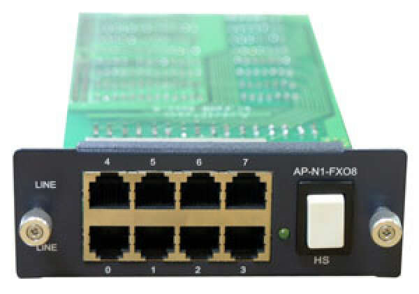 AddPac AP-GS-FXO8, интерфейсный модуль 8 FXO портов (RJ11) для базового шасси