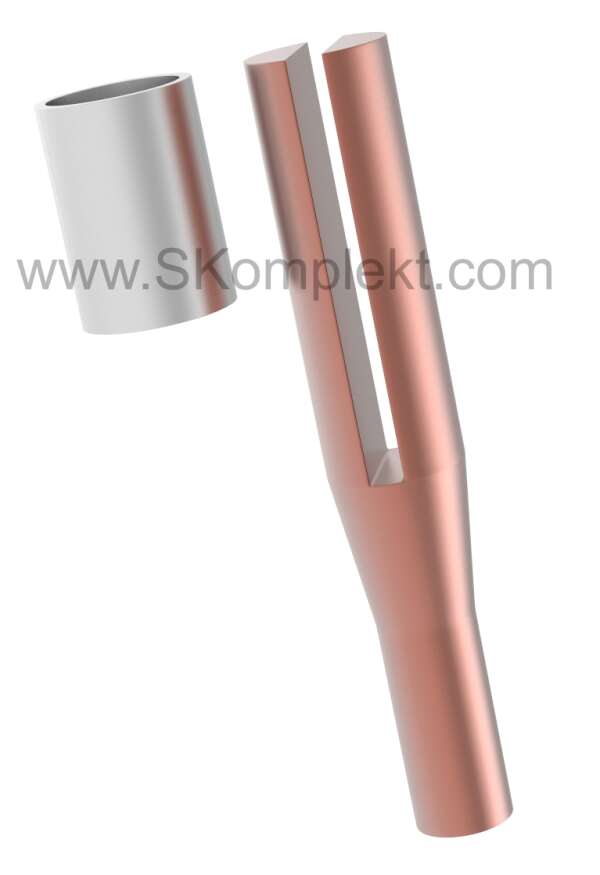 GALMAR GL-10346 — зажим безболтовой для соединения стержня заземления с полосой (30*4 мм)