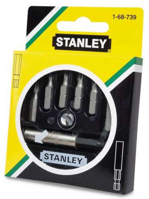 Stanley 1-68-739 - Набор отверточных насадок (T10;T15;T20;T25;T30;T40;магн. держ.)