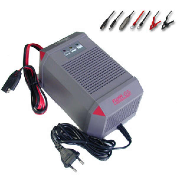 FIAMM E-Charger - зарядное устройство автоматическое, шестиступенчатое, серия DIGITAL+, 2106 (12В, 10А, 190х120х91мм, 1,2кг)