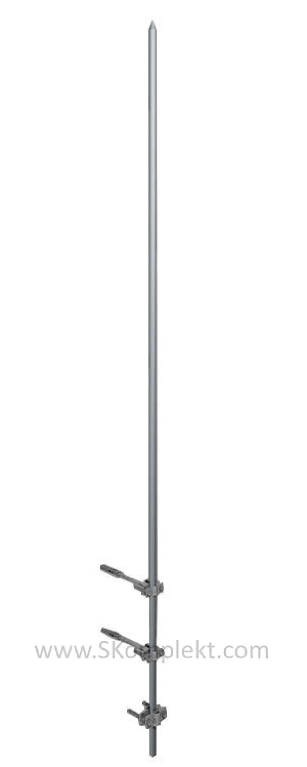GALMAR GL-21135 — Молниеприемник-мачта (2,0 м; для вертикальных поверхностей; оцинкованная сталь)