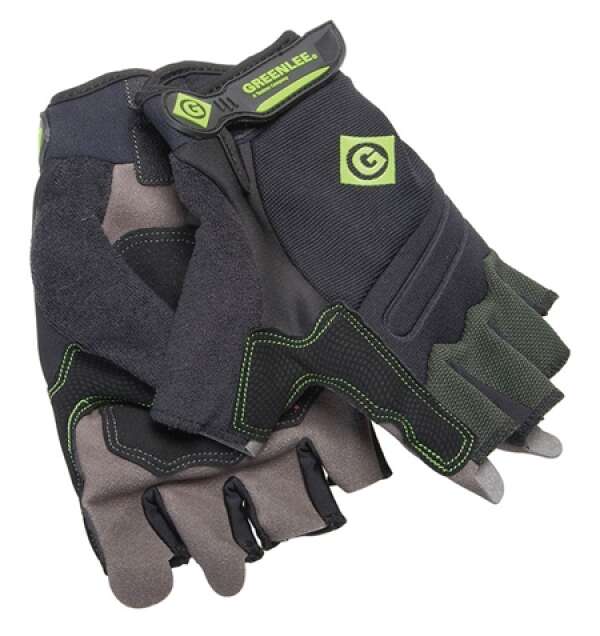Greenlee 06765-10L - перчатки беспалые неопреновые (TRADESMAN L)