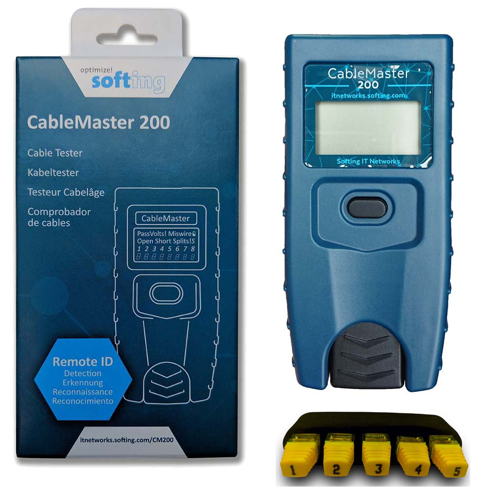Softing CableMaster 200 (CM200) - кабельный LAN тестер витой пары и .